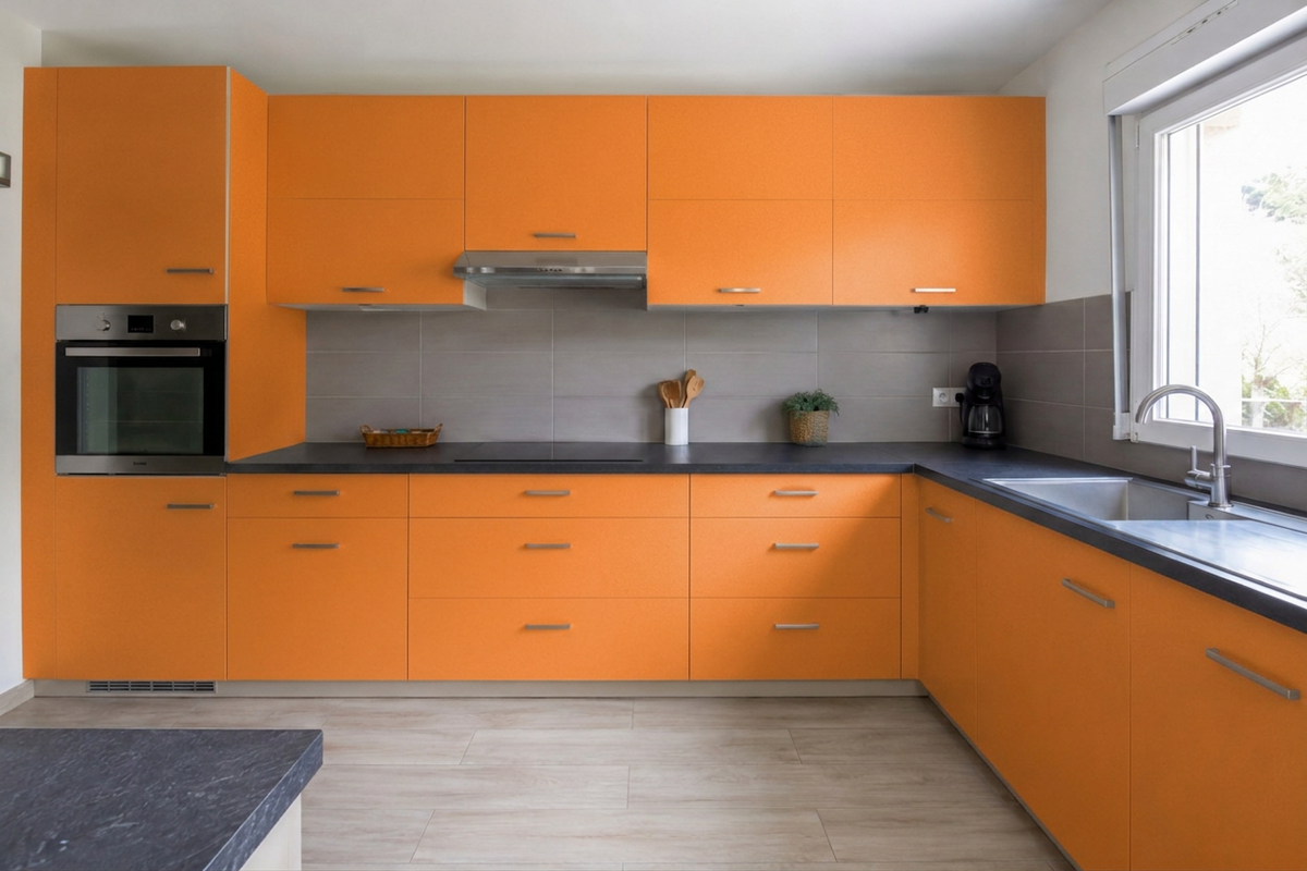 Après Coverstyl L3 Florida orange velvet grain - Couleur 🟠