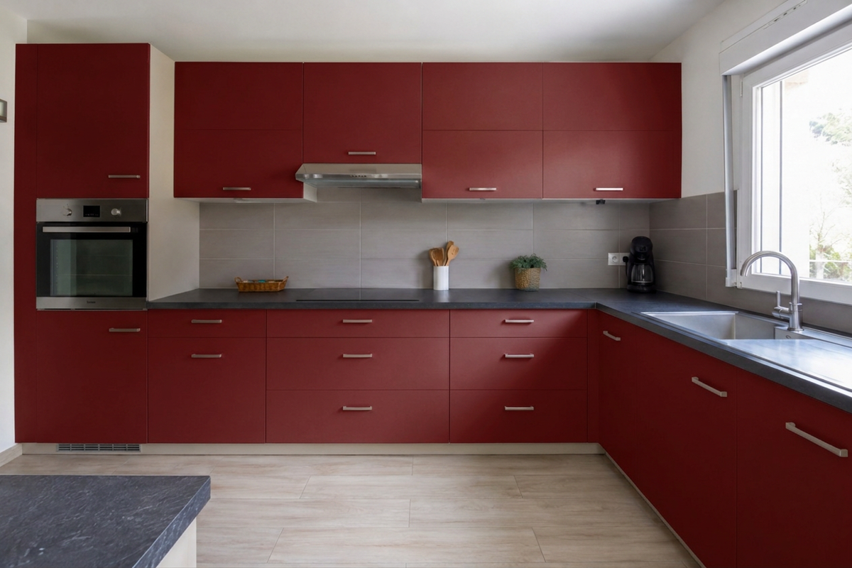 Après Coverstyl NF04 Bordeaux Red - Couleur 🟠