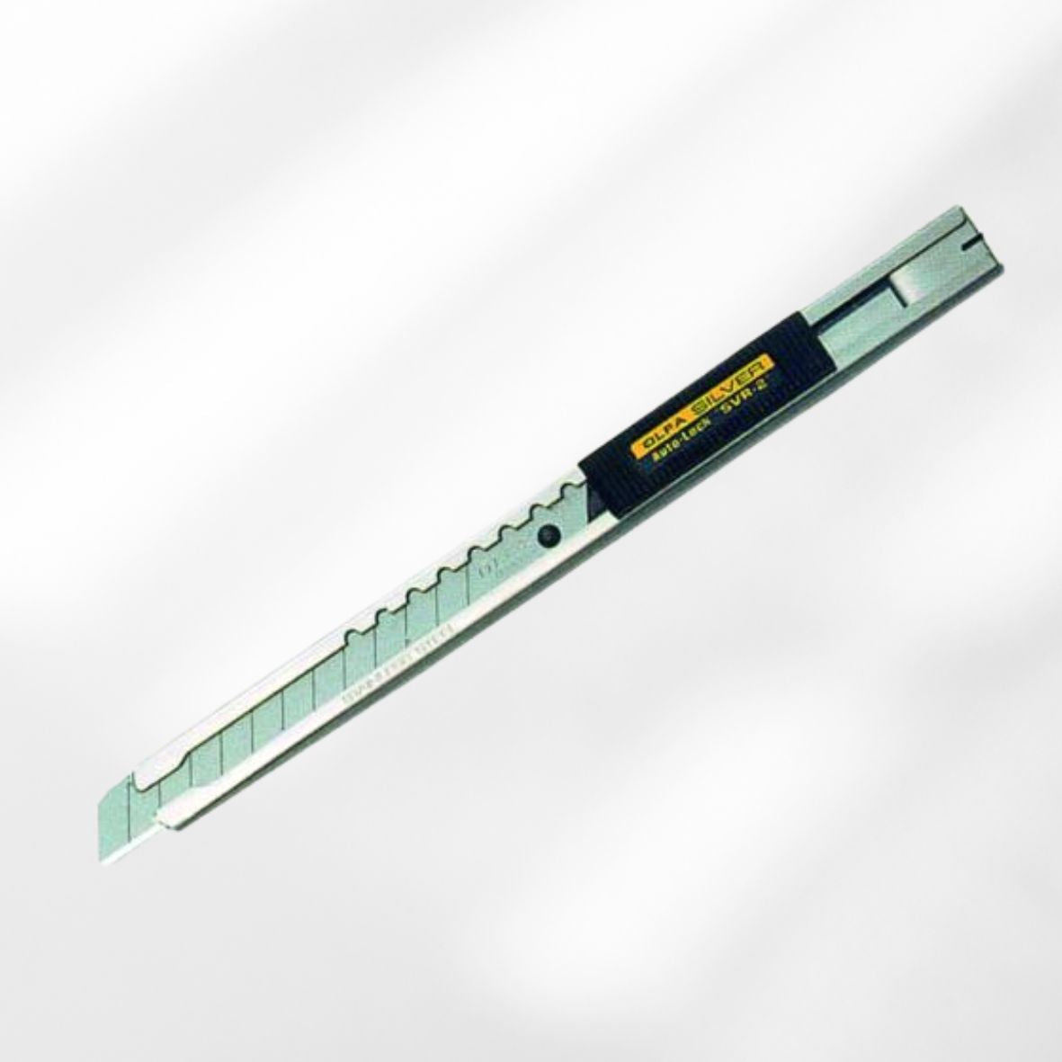 Cutter Taglierino OLFA SVR-1 acciaio inox lama 9mm Pellicole Adesive Termoretraibili Tappezzeria Cutter Taglierino OLFA SVR-1 acciaio inox lama 9mm Pellicole Adesive Termoretraibili Tappezzeria