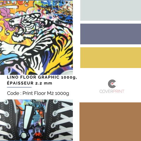 LINO FLOOR GRAPHIC 1000g, ÉPAISSEUR 2.2 mm