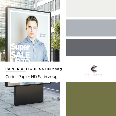 PAPIER AFFICHE SATIN 200g