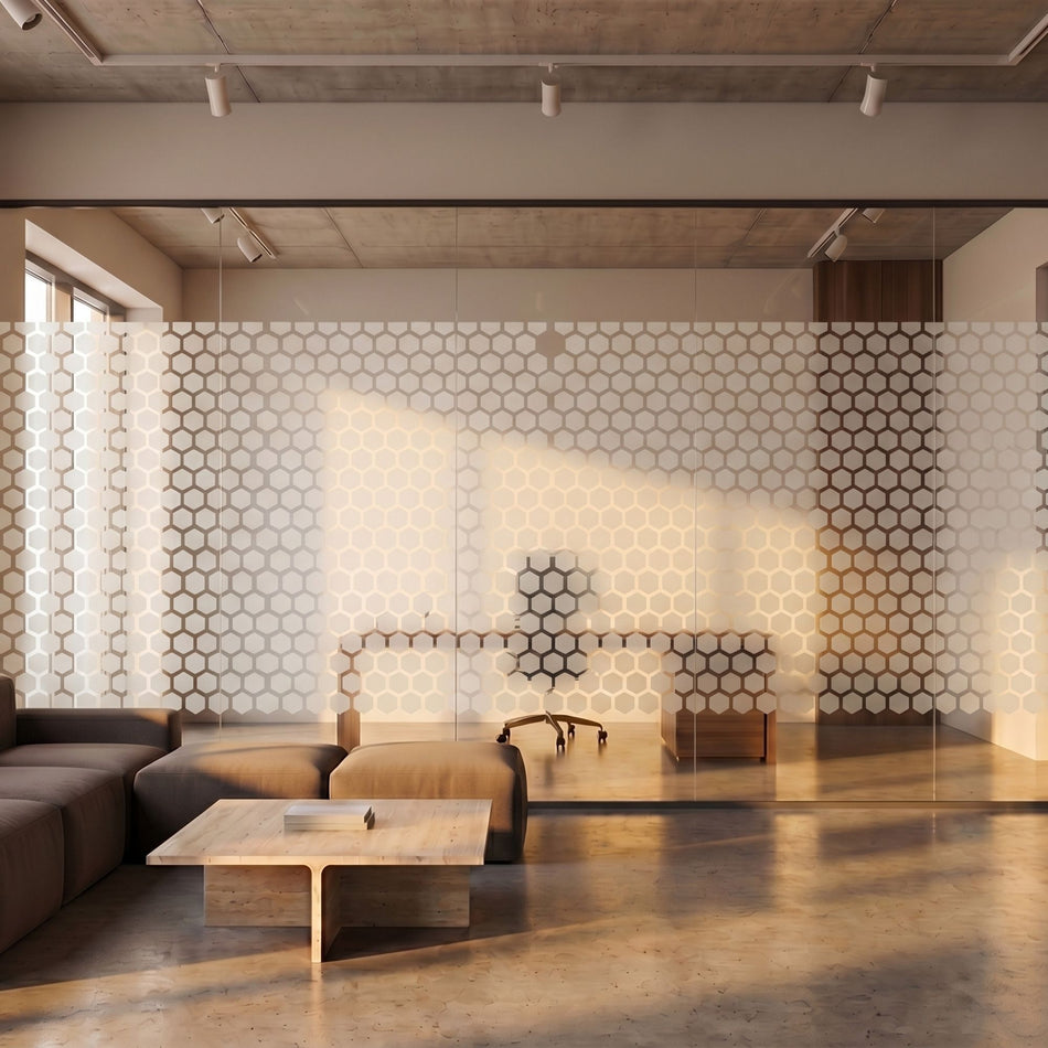 HIVE – Film vitrage motifs geometric – 1,52 m