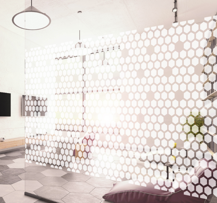 HIVE - Film Design Décoratif abstrait - 1.52m