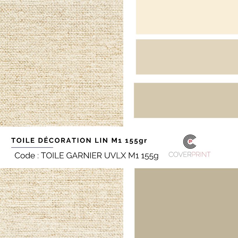 Toile décoration lin M1 155gr