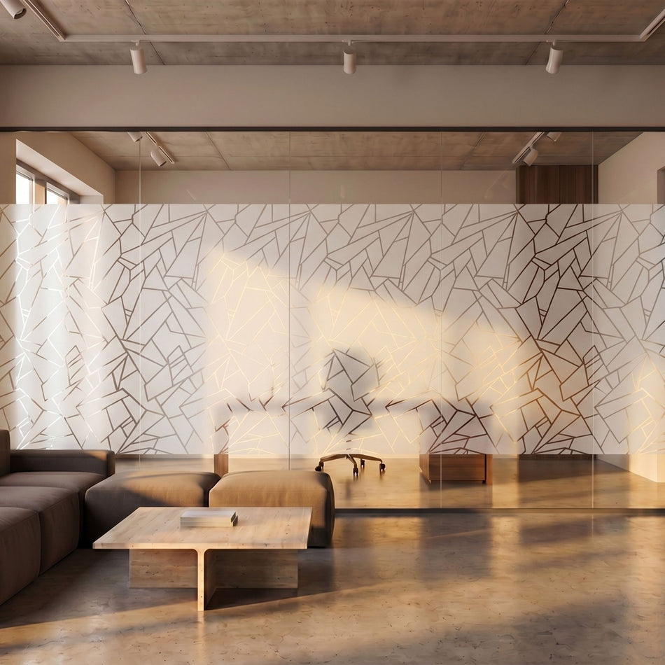VITRA – Film vitrage à motifs géométriques – 1,52 m