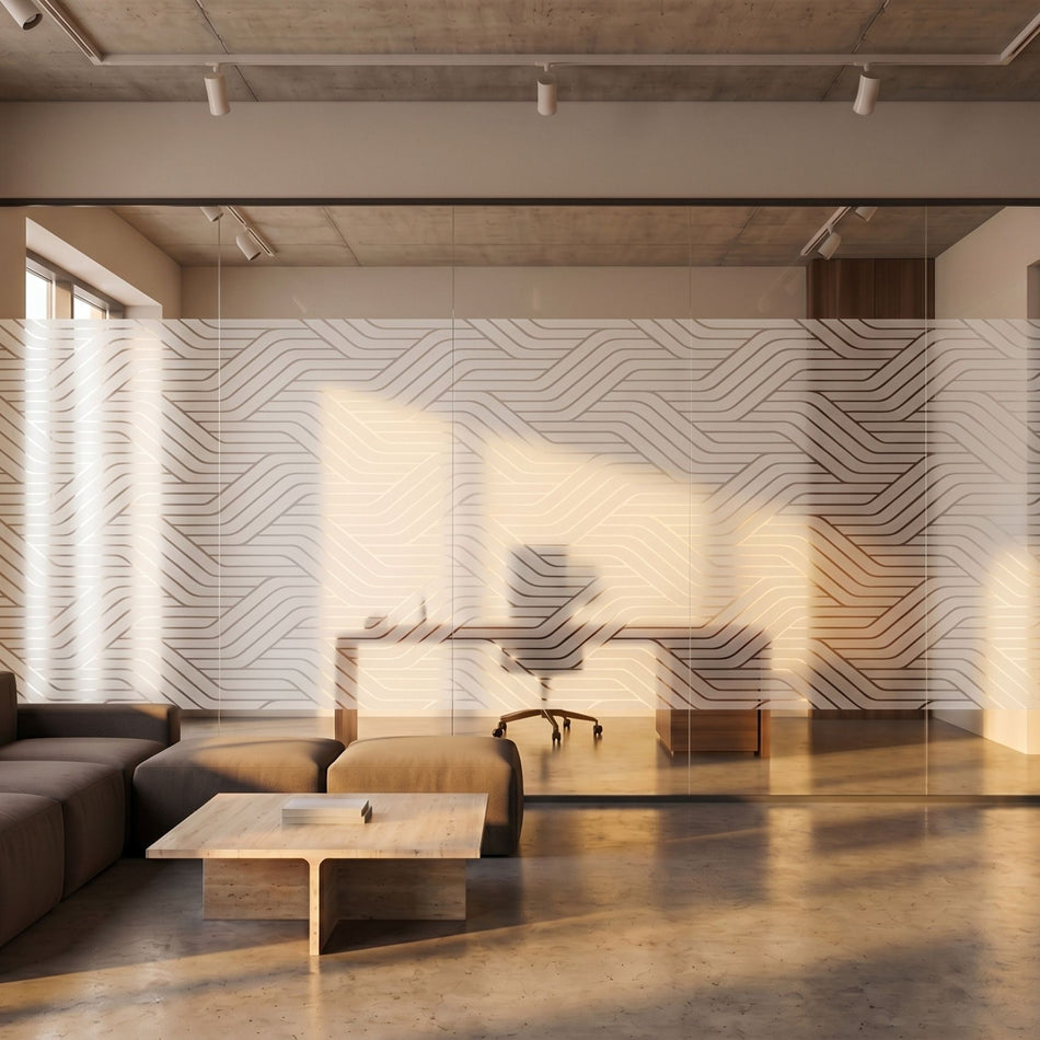 CIRCUIT – Film vitrage motifs geometric – 1,52 m