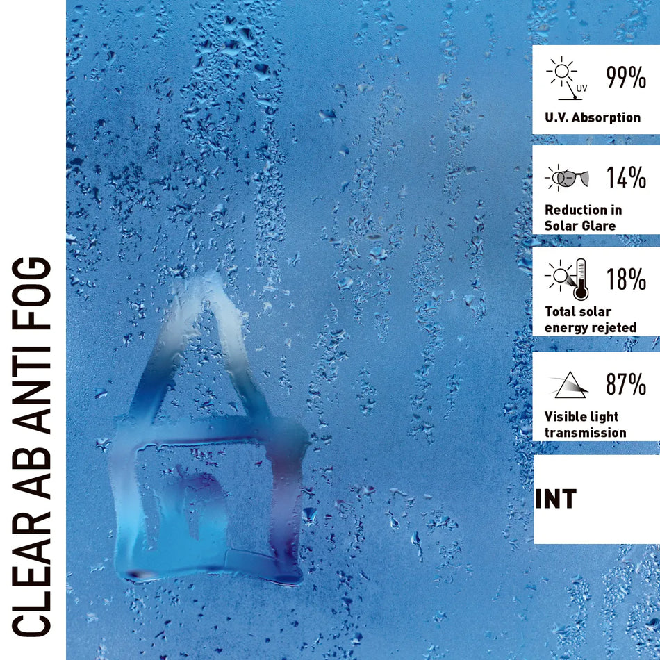 CLEAR ANTI BUÉE – Film anti-buée pour vitrage intérieur - 1.52m
