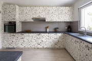 Avant après Coverstyl NH43 Terrazzo Mixed Black - Pierre / Stone🟠
