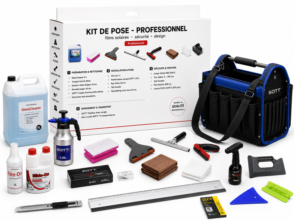Kits de pose pour films solaires - PRO