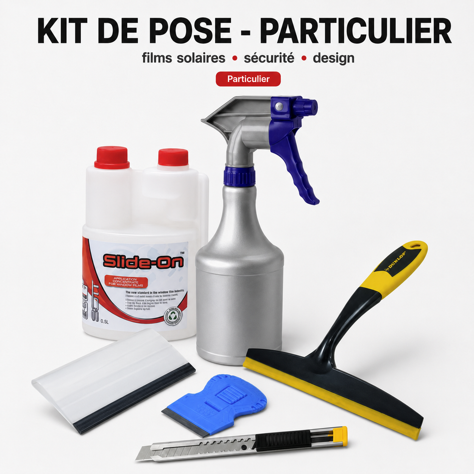 Kit de pose pour films solaire - PARTICULIER