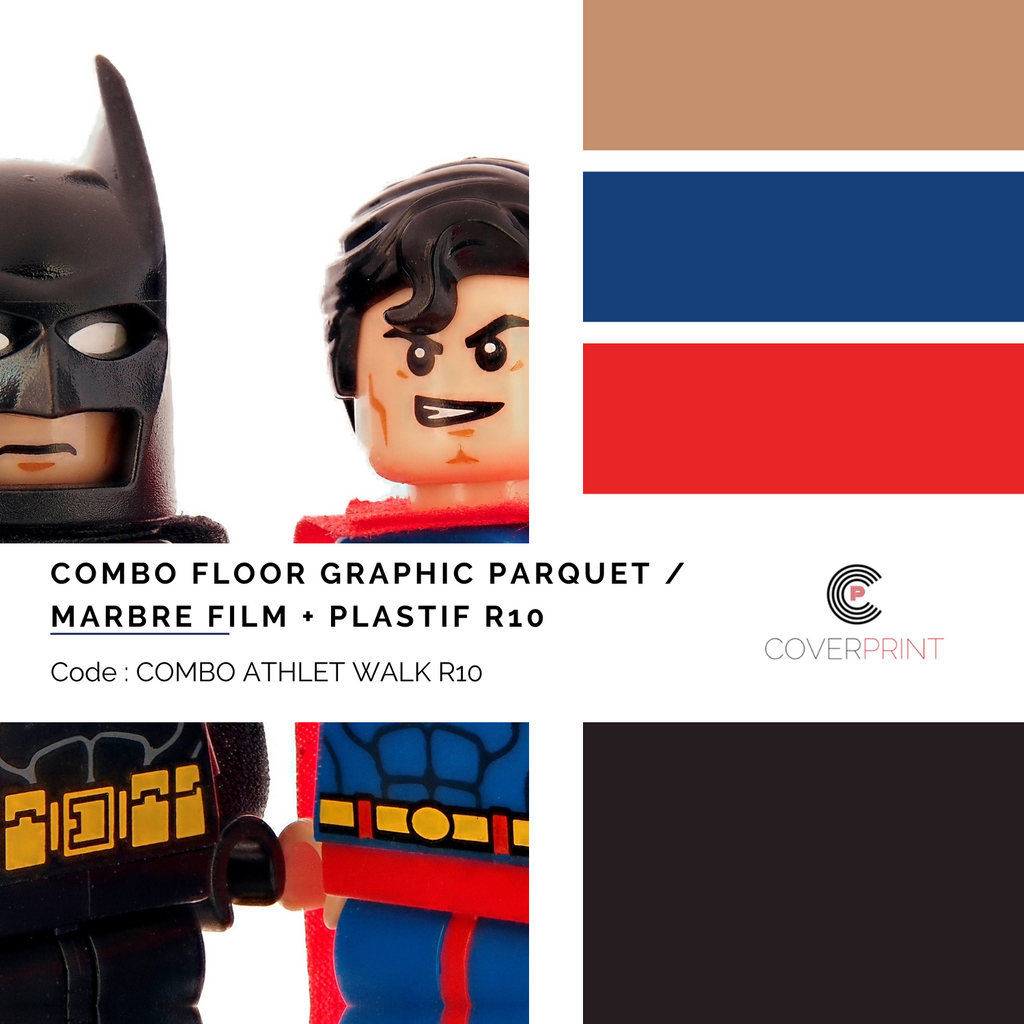 COMBO FLOOR GRAPHIC PARQUET / MARBRE FILM + PLASTIF R10