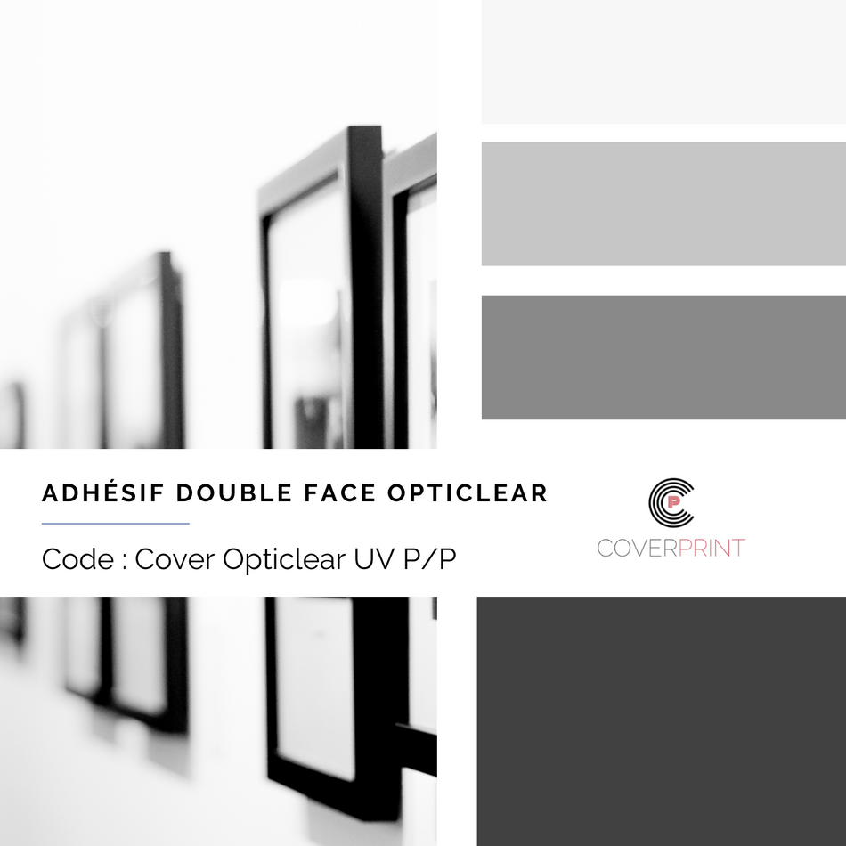 Adhésif double face opticlear