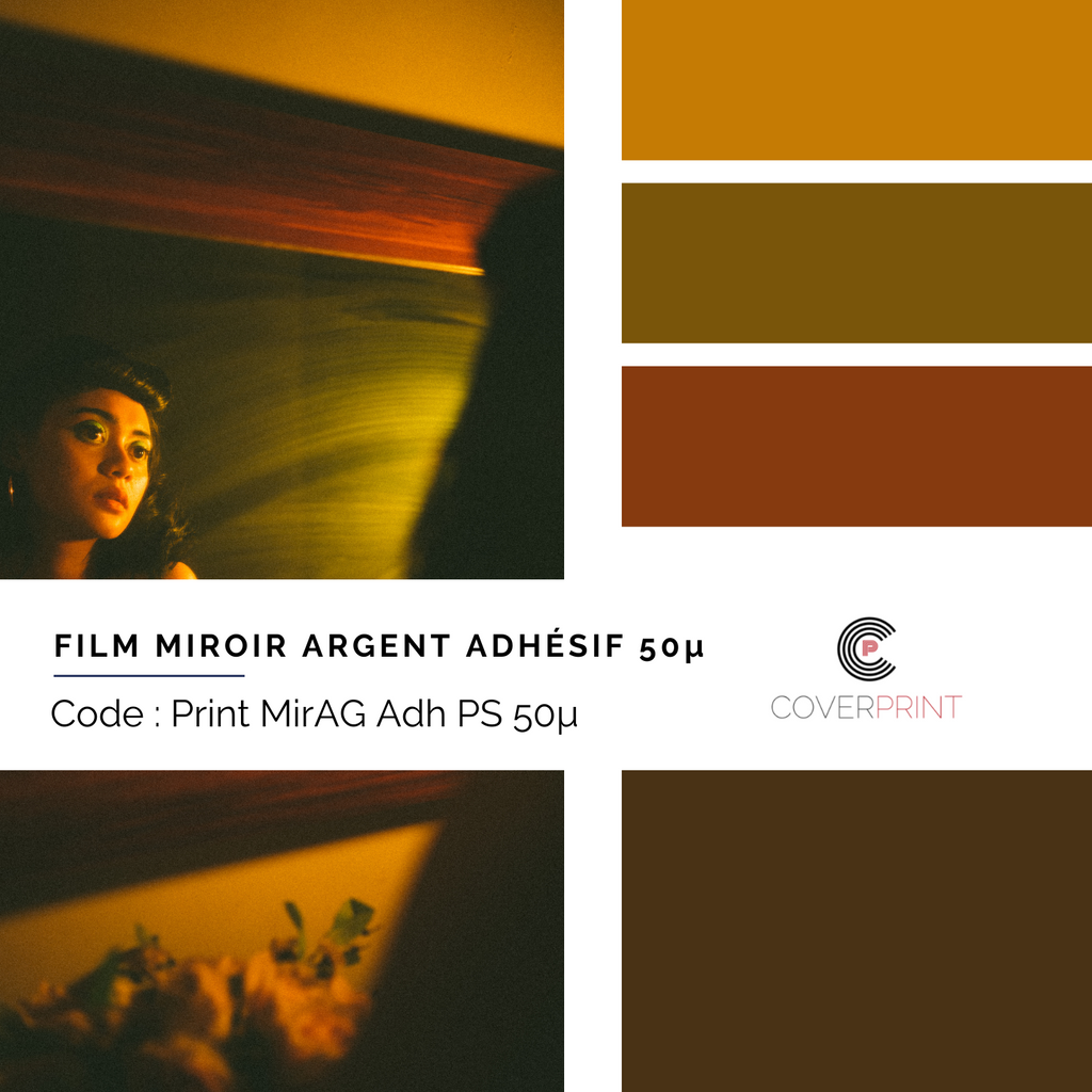 FILM MIROIR ARGENT ADHÉSIF 50µ