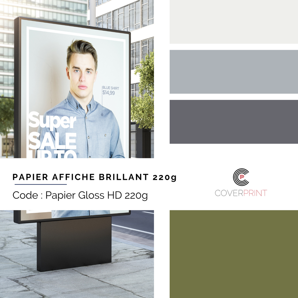 PAPIER AFFICHE BRILLANT 220g