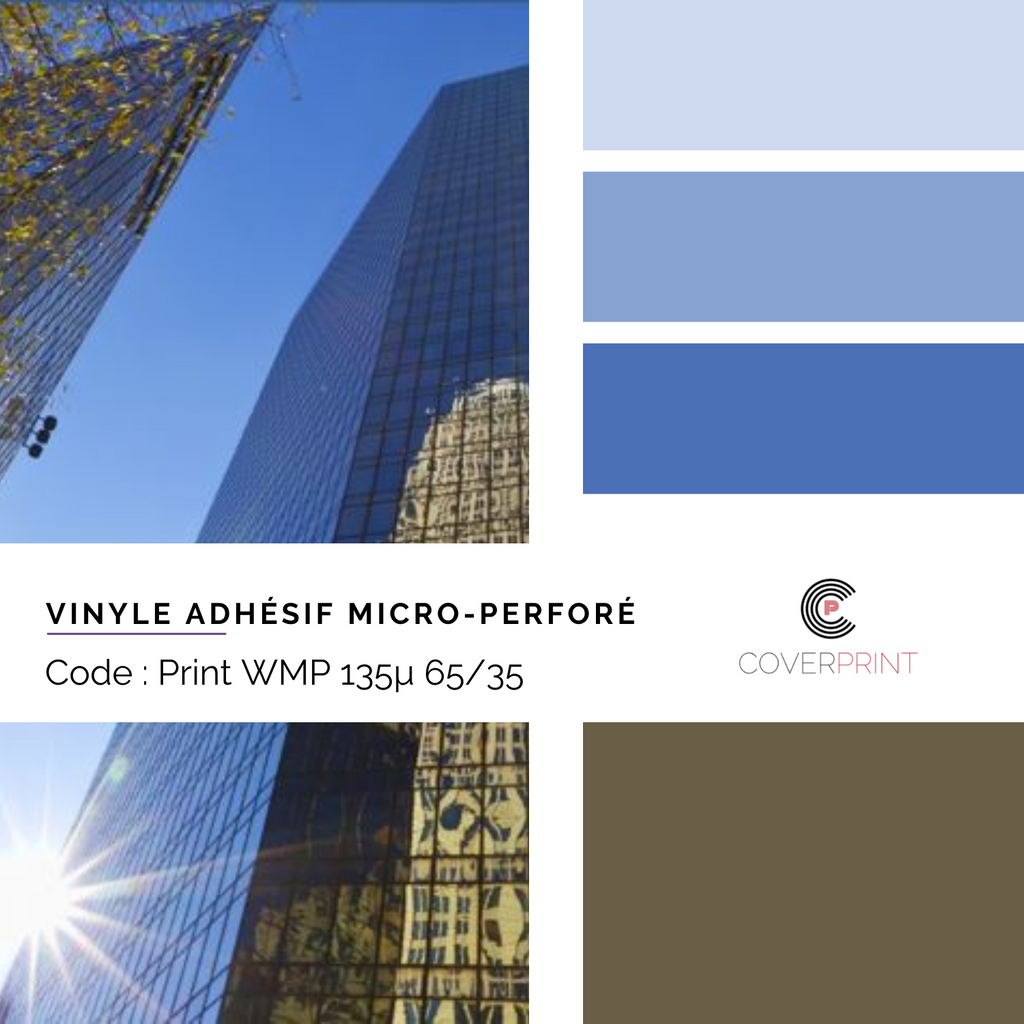 VINYLE ADHÉSIF MICRO-PERFORÉ 135µ